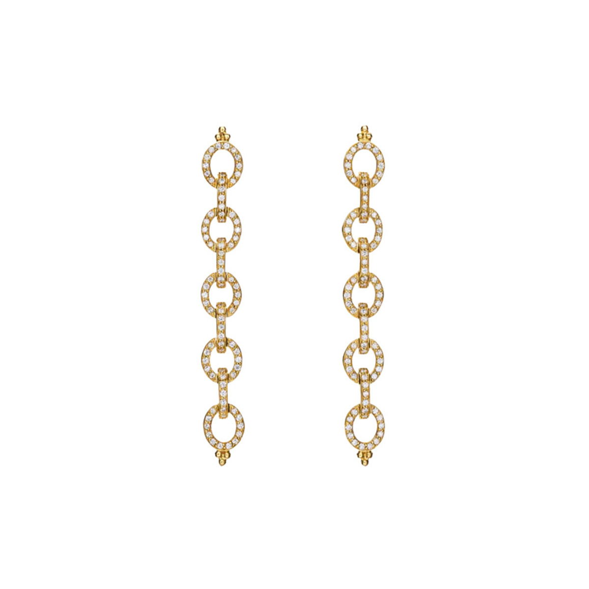 Temple St. Clair 18K Yellow Gold Diamond Orsina Earrings-64904