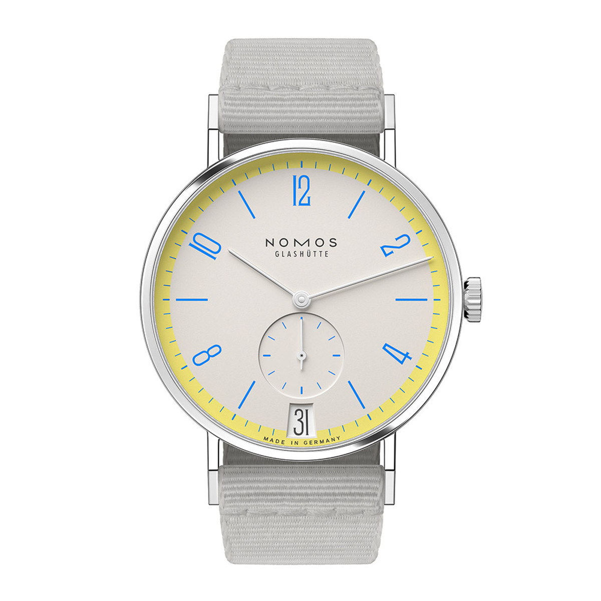 NOMOS Glashütte Tangente 38 Date Lemonbiscuit Ref. 179.S10-65840 Product Image