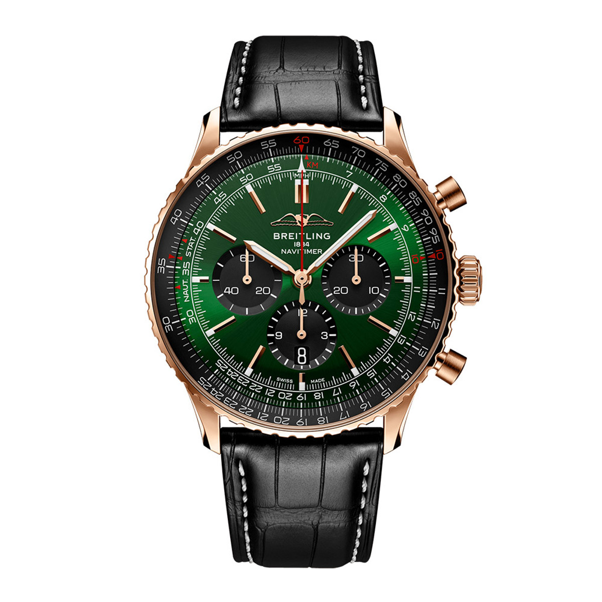 Breitling Navitimer 46 B01 Automatic Chronograph 18K Rose Gold RB0137241L1P1-63219 Product Image