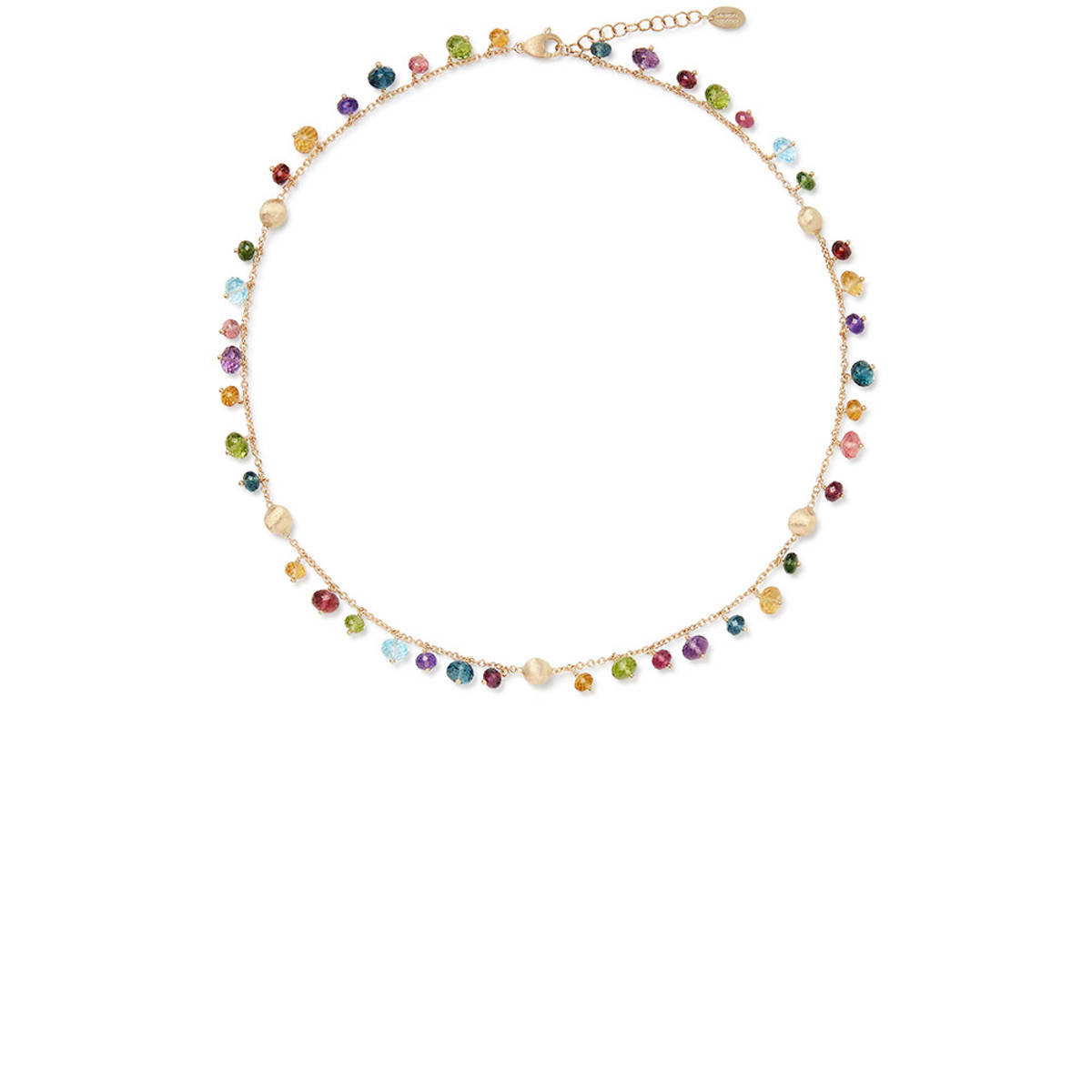 Marco Bicego Africa Collection 18K Yellow Gold Single-Strand Mixed Gemstone Necklace-61184 Product Image