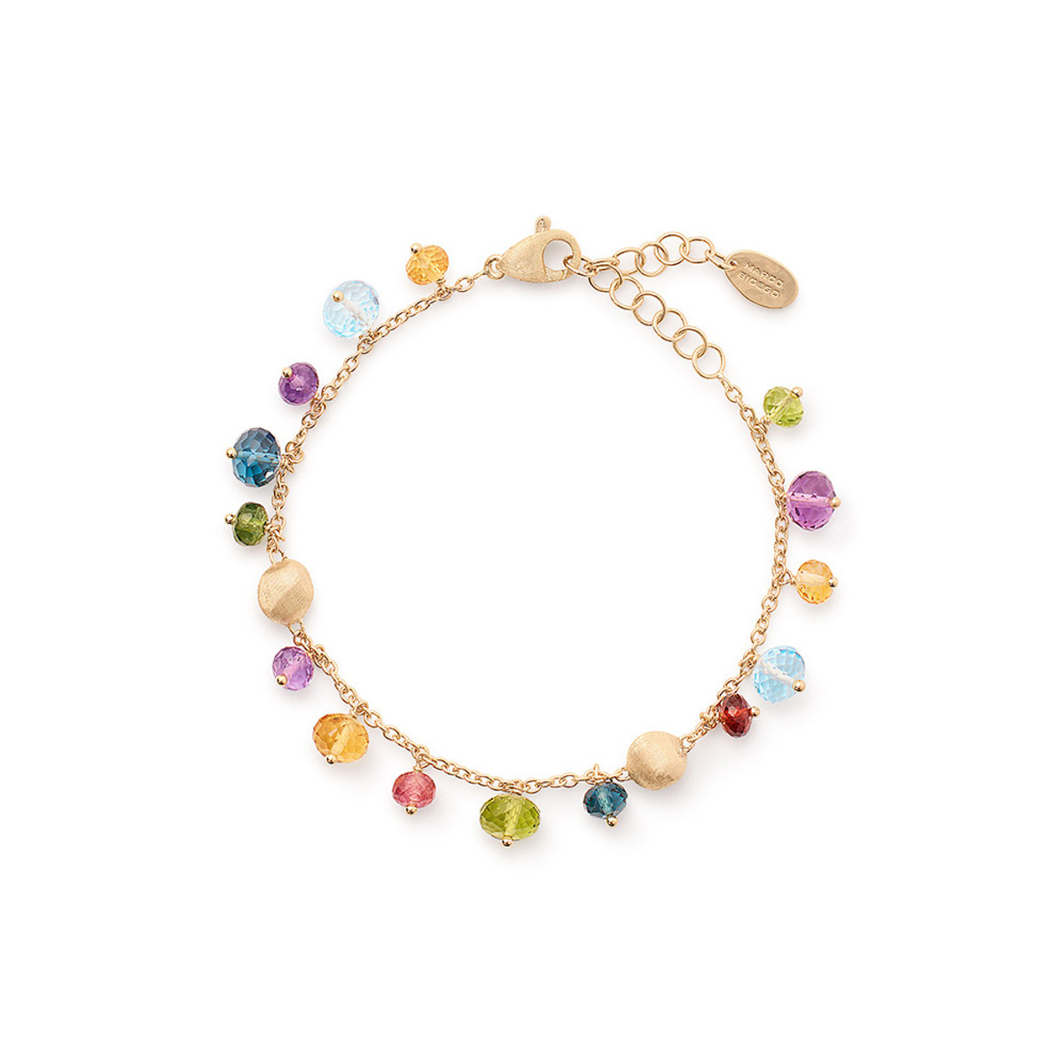 Marco Bicego Africa Collection 18K Yellow Gold Single-Strand Mixed Gemstone Bracelet-61182