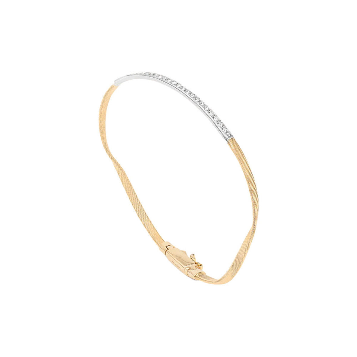 Marco Bicego Marrakech 18K Yellow Gold Coil Necklace with Diamond Bar-61190
