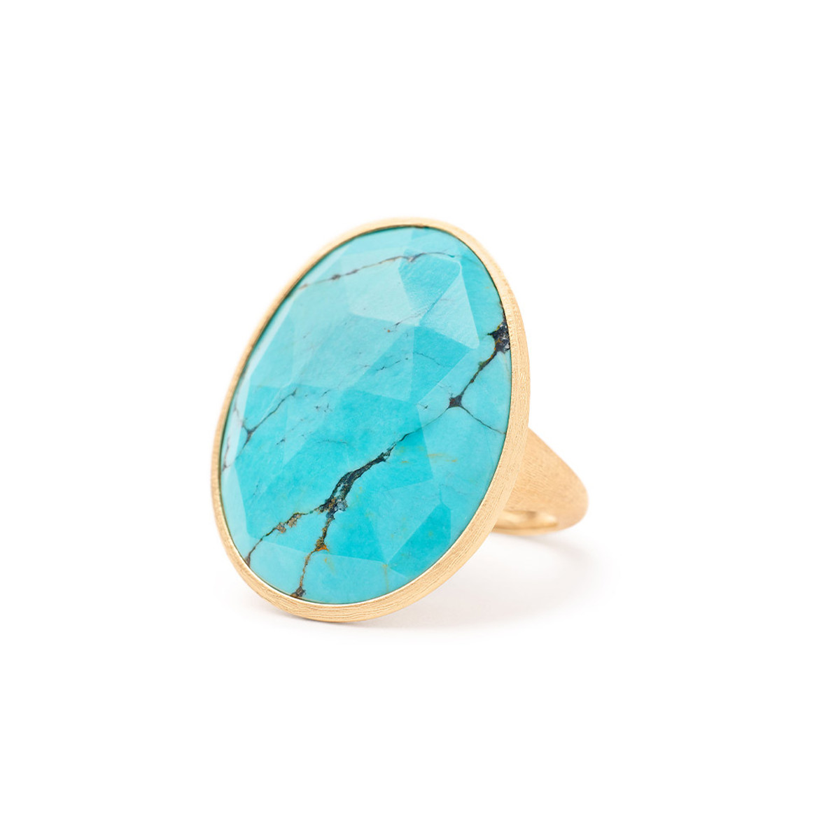 Marco Bicego Lunaria 18K Yellow Gold Turquoise Ring-61196