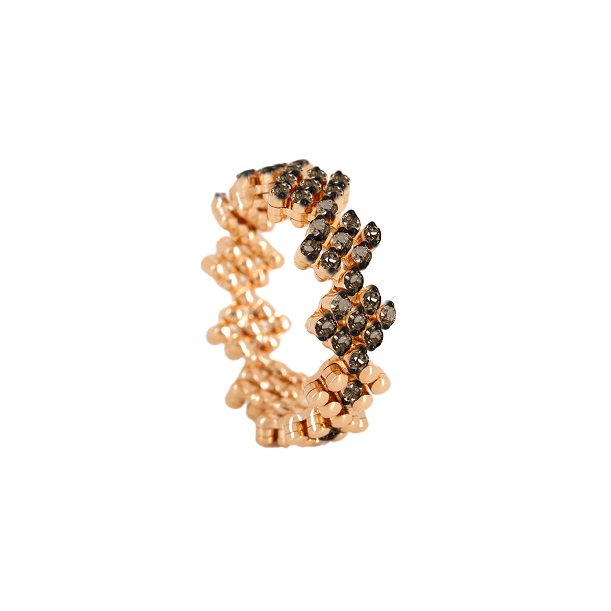Serafino Consoli 18K Rose Gold Brown Diamond Multi-Size Ring-56563
