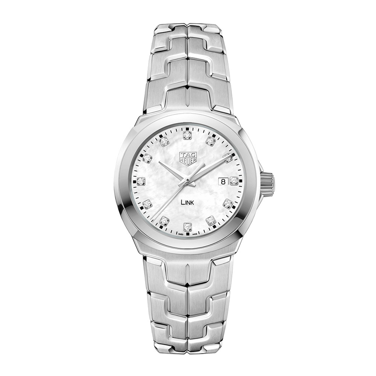 Tag Heuer Aquaracer White Mother of Pearl Dial Ladies Watch WBD1420.BB0321