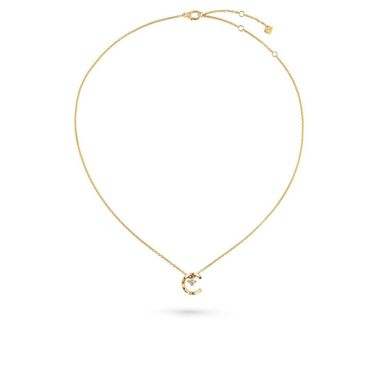 Chanel Beige / Rose Gold Diamond Coco Crush Necklace J11359 | Rich Diamonds