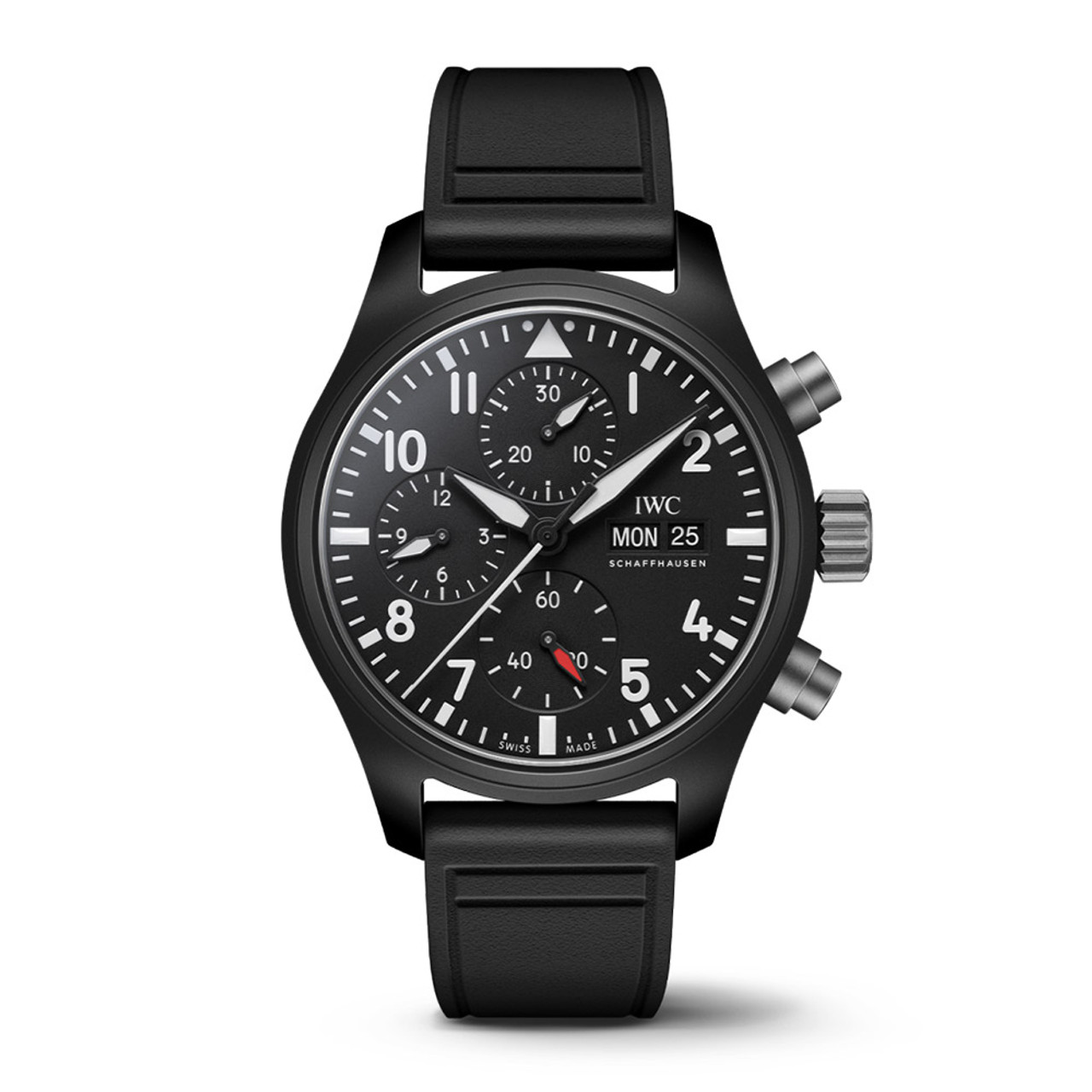 IWC Pilots Mark XVIII Top Gun SFTI Automatic Black Dial Men's Watch  IW324712 - Watches, Pilot - Jomashop