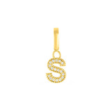 Roberto Coin Princess 18K Yellow Gold & Diamond Letter "S" Charm-DPTW0936