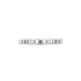 Roule & Co 19K White Gold Diamond & Sapphire Band-DANVS00175 Product Image