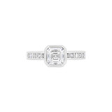 Roule Pixel 19KT White Gold & 1.24 CT Asscher Diamond Solitaire Engagement Ring-DSCTF1263 Product Image