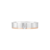 Engage 18KT Rose & White Gold Diamond Band-RWBD1506 Product Image
