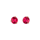 Hyde Park July Birthstone Ruby Earrings-23466 Product Image