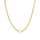 Hyde Park Collection Rolo Chain Necklace-23761