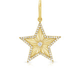 Hyde Park 14KT Yellow Gold Fluted Star Charm-26210