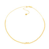 Hyde Park 14KT Yellow Gold Love Choker Necklace-26415