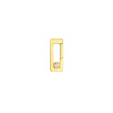 Hyde Park 14KT Yellow Gold Diamond Bezel Rectangular Link Charm-26834 Product Image