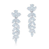 Kwiat Platinum Pear and Marquise Diamond Earrings-32588 Product Image