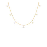 Roberto Coin 18K Yellow Gold Diamond 7 Station Necklace-39803