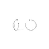 Messika 18K White Gold Creoles Move Uno Diamond Earrings-40109 Product Image