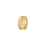 Dinh Van 18K Yellow Gold Seventies Diamond Ring-43083