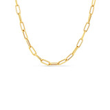 Roberto Coin 18K Yellow Gold Alternating Size Paperclip Link 22" Chain-43114