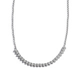 Hyde Park 18k White Gold 23-Round Floating 2.79ct Diamond Necklace-44018