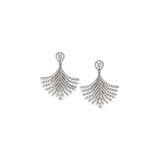 Hyde Park Collection 18K White Gold Diamond Earrings-44568 Product Image
