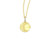 Future Fortune 18K Yellow Gold Lunar Diamond Locket-55977