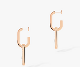 Messika 18K Rose Gold Move Link Diamond Earrings-56197 Product Image
