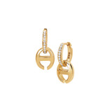 Hoorsenbuhs 18K Yellow Gold Klaasp Diamond Earrings-57471 Product Image