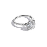 Hyde Park Platinum 3.12ct Round Diamond Halo Engagement Ring-49027 Product Image