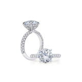 Peter Storm 14K White Gold Diamond Semi-Mount Engagement Ring-39066 Product Image