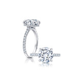 Peter Storm 14K White Gold Diamond Semi-Mount Engagement Ring-45536 Product Image