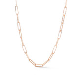Walters Faith Saxon 18K Rose Gold Paper Clip Chain Necklace-62274 Product Image