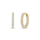 Roberto Coin 18K Yellow Gold Petite Diamond Hoop Earrings-61466