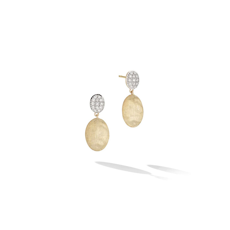 Marco Bicego Siviglia 18K Yellow Gold & Diamond Drop Earrings-DEQT1265