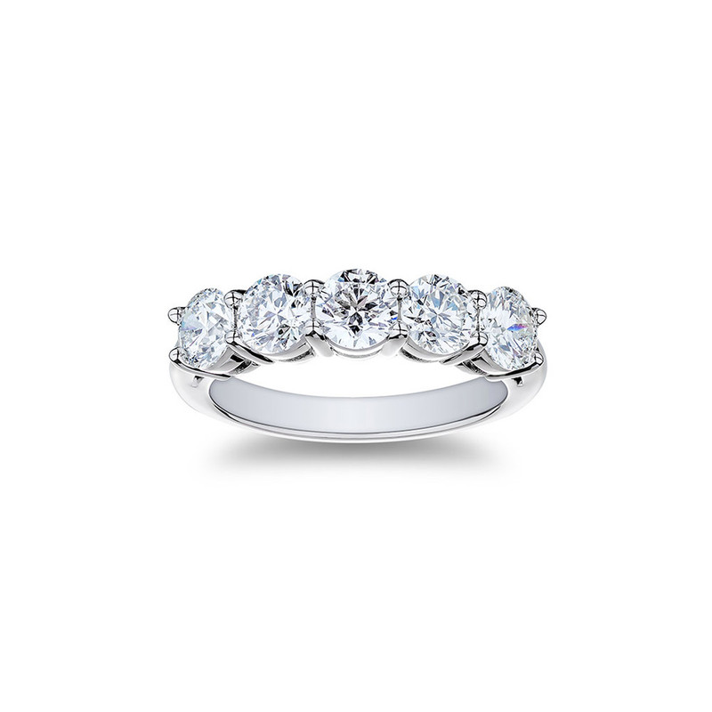 Hyde Park Collection Platinum Diamond Band-43312