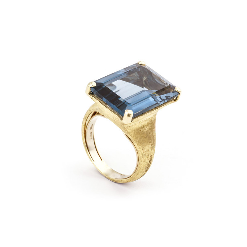 Marco Bicego Alta Collection 18K Yellow Gold London Blue Topaz Ring-54242