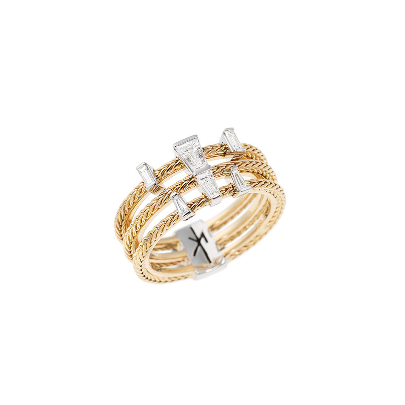 Nikos Koulis 18K Yellow & White Gold Together Diamond Ring-44458