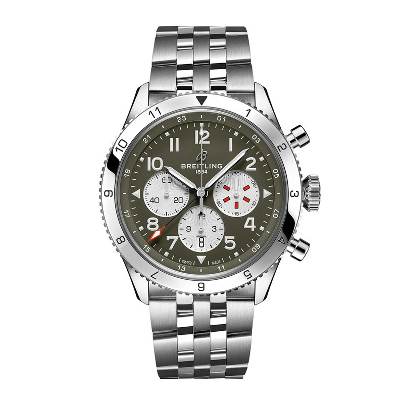 Breitling Super AVI 46 B04 Automatic Chronograph GMT Curtiss Warhawk AB04452A1L1A1-60190