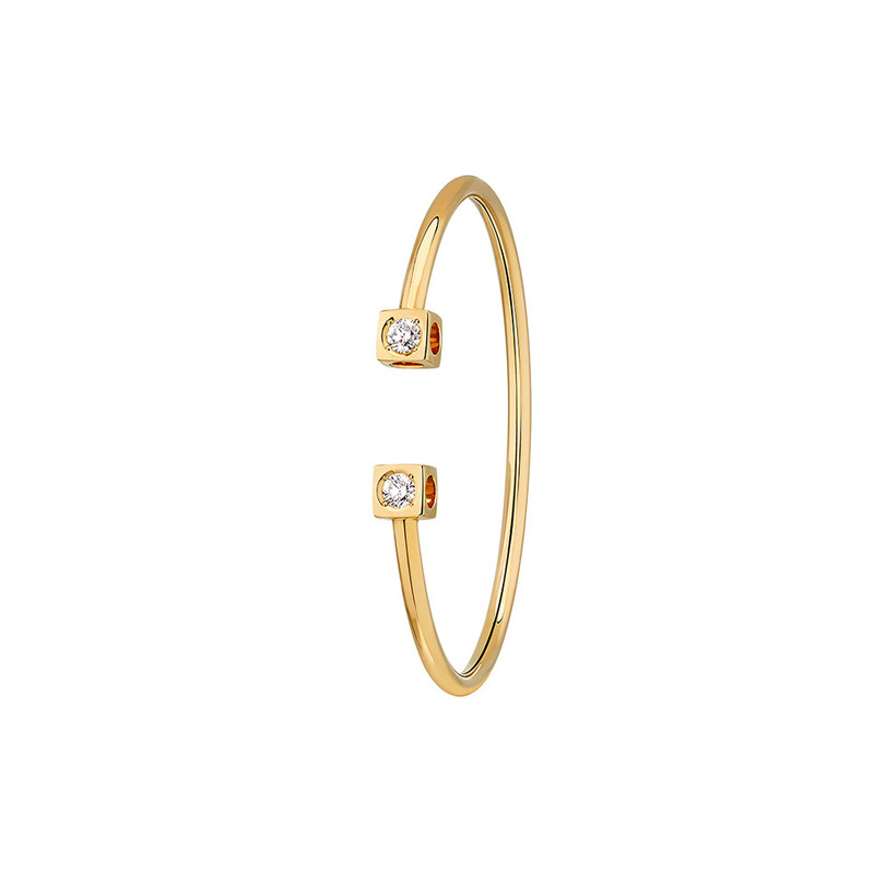 Dinh Van 18K Yellow Gold Le Cube Diamant Large Bracelet-60438