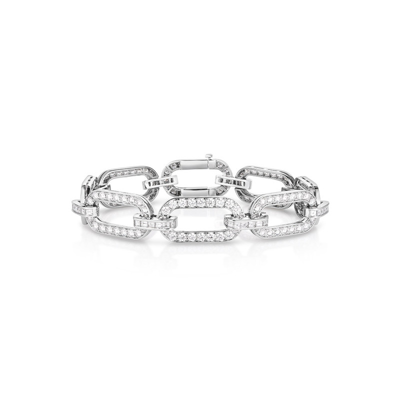 Hyde Park Collection Platinum Diamond Bracelet-61614