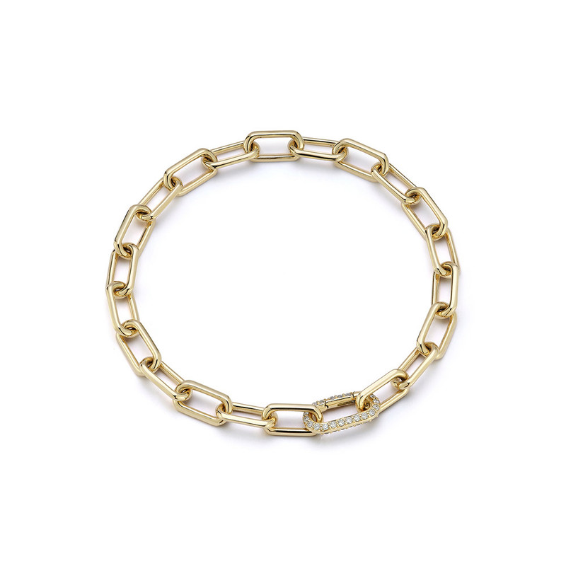 Walters Faith Saxon 18K Yellow Gold Chain Link Bracelet-61717