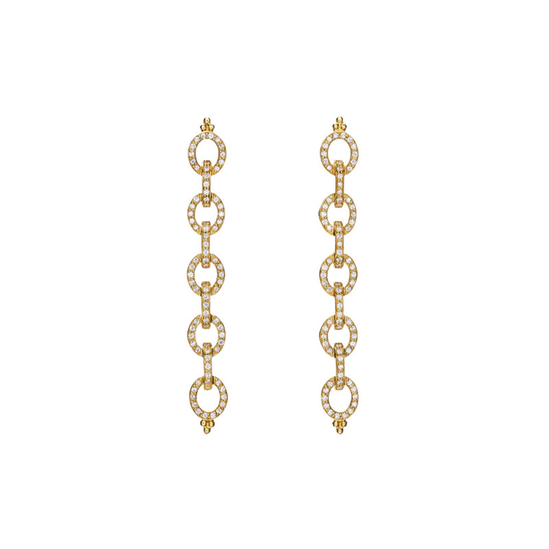 Temple St. Clair 18K Yellow Gold Diamond Orsina Earrings-64904