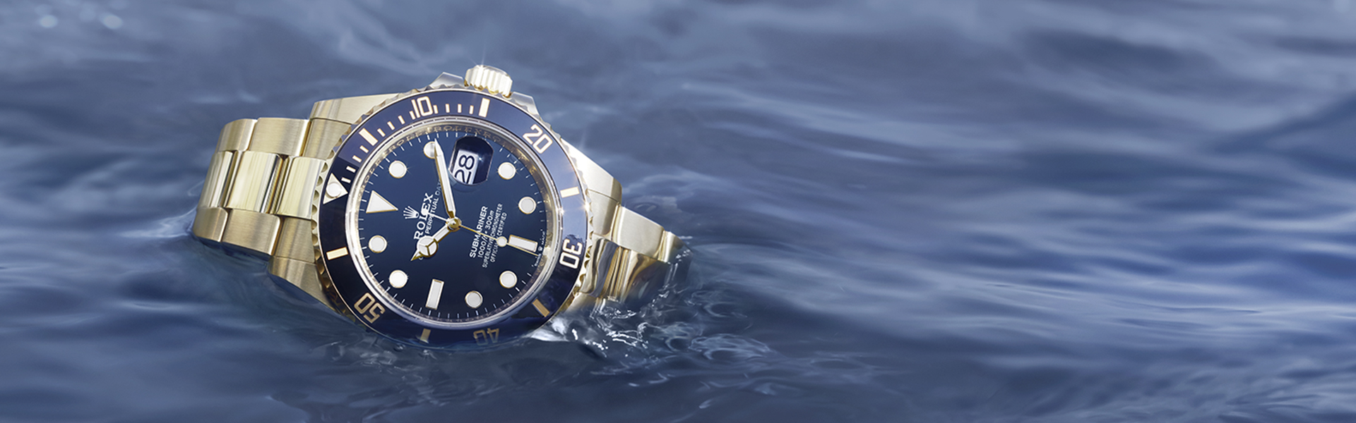 Rolex Submariner in 18 ct yellow gold, M126618LN-0002