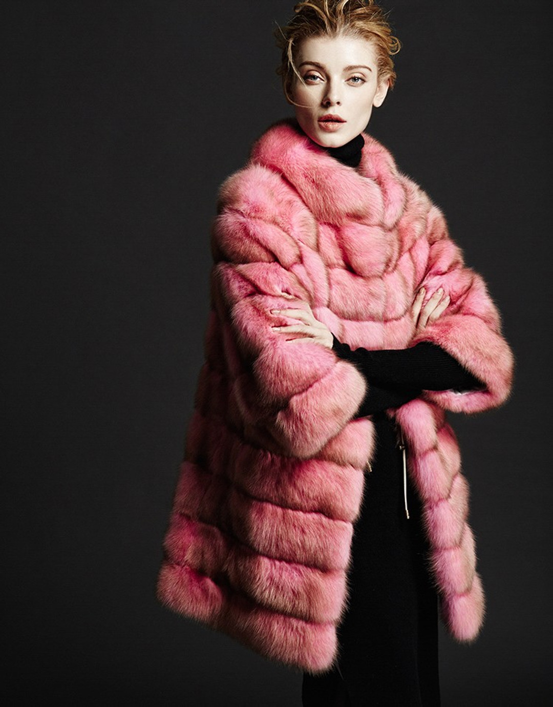 Rose Pink Sable Fur Coat Rose Pink Sable Fur Coat