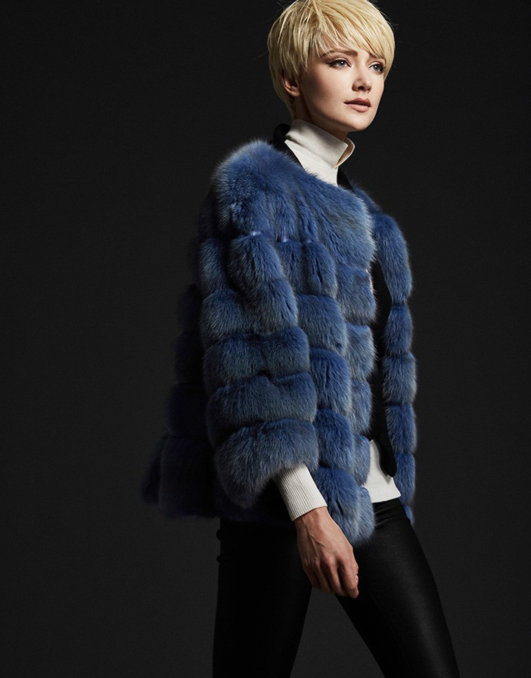 Navy Sable Fur Jacket Navy Sable Fur Jacket
