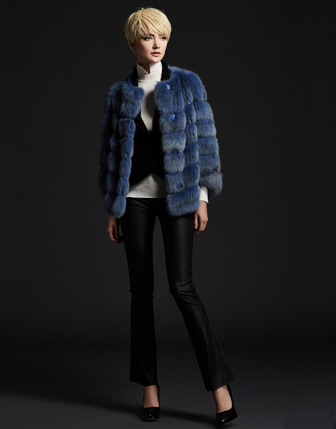 Navy Sable Fur Jacket Navy Sable Fur Jacket