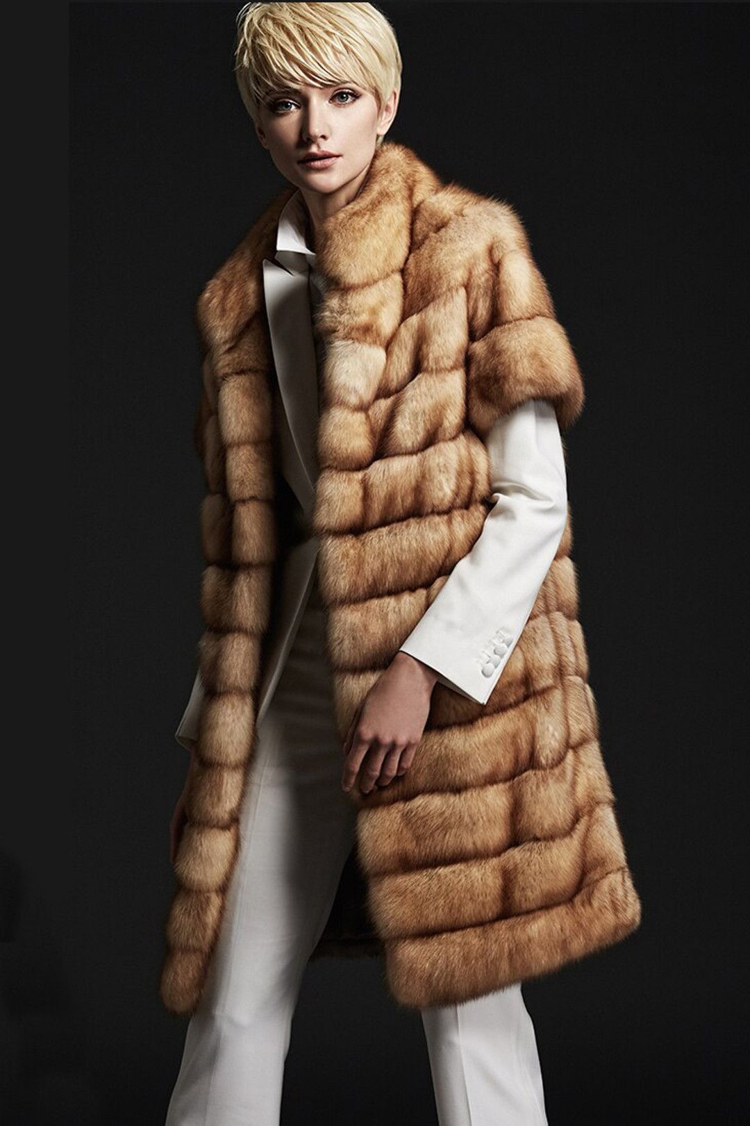 Golden Sable Fur Vest