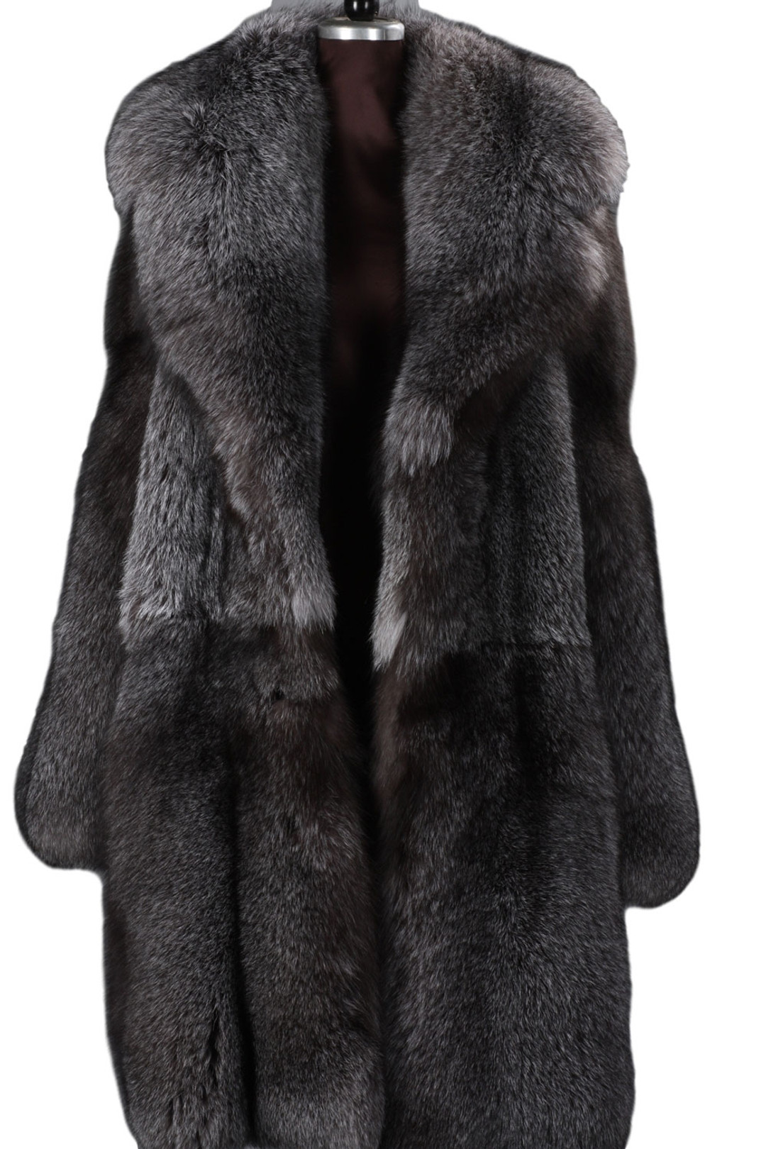 blue frost fox fur coat mens saga fur